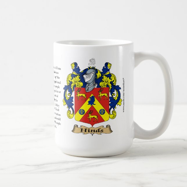 Hinds, der Ursprung, die Bedeutung und das Wappen Tasse (Rechts)