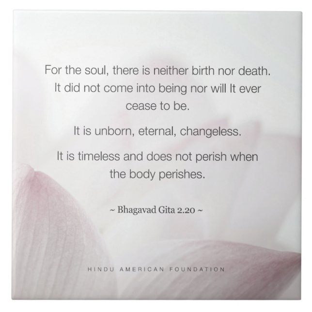 Hindu Bereavement Keepake Fliese (Vorderseite)