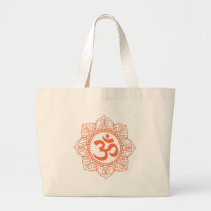 HINDU - BUDDHA-SYMBOLE OM, OHM JUMBO STOFFBEUTEL