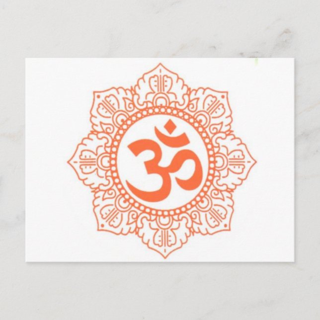 HINDU - BUDDHA SYMBOLS OM,OHM POSTKARTE (Vorderseite)