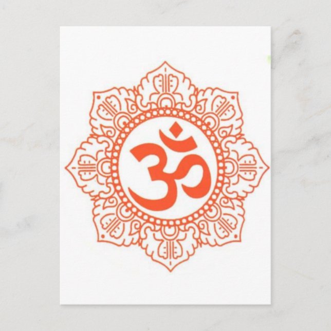 HINDU - BUDDHA SYMBOLS OM,OHM POSTKARTE (Vorderseite)