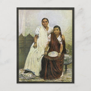 Hindu-Damen Postkarte