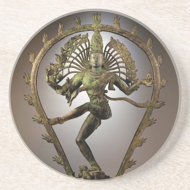 Hindu Deity Shiva Tamil der Zerstörer Transformer Getränkeuntersetzer (Vorne)
