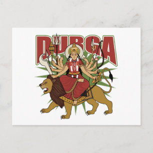 Hindu Durga Postkarte