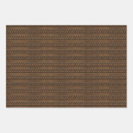 Hindu Festival Wrapping Paper Flat Sheet Set 3 Geschenkpapier Set