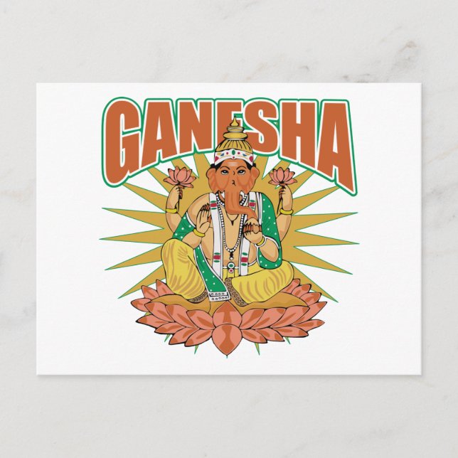 Hindu Ganesha Postkarte (Vorderseite)