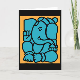 Hindu Ganesha Puja Elefant Gott Yoga Meditation Mi Karte