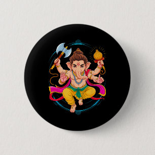 Hindu Ganesha Puja Elefantengott Indien Meditation Button
