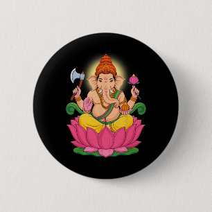 Hindu Ganesha Puja Elefantengott Indien Meditation Button