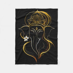 Hindu Ganesha Puja Elefantengott Indien Meditation Fleecedecke