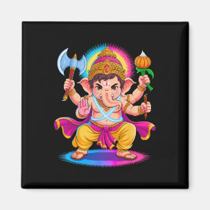 Hindu Ganesha Puja Elefantengott Indien Meditation Magnet