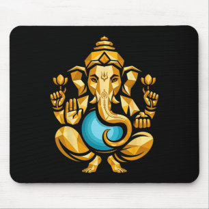 Hindu Ganesha Puja Elefantengott Indien Meditation Mousepad