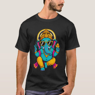 Hindu Ganesha Puja Meditation Yoga Murti Elefant  T-Shirt