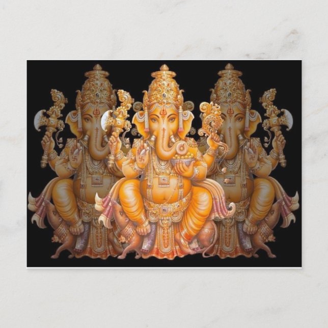 Hindu God Ganesh Postkarte (Vorderseite)