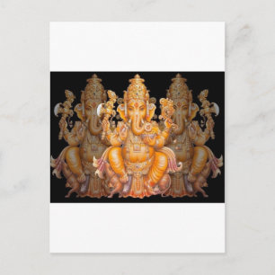 Hindu God Ganesh Postkarte