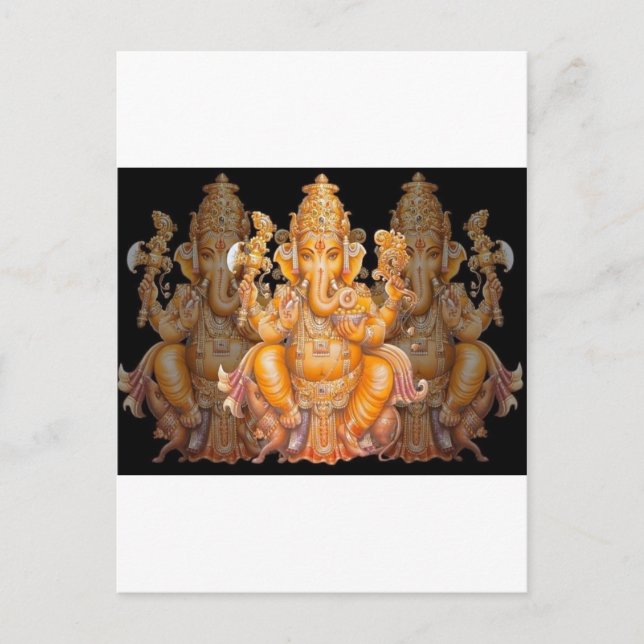 Hindu God Ganesh Postkarte (Vorderseite)