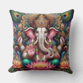 Hindu God Lord Ganesh / Ganesha Pillow Kissen