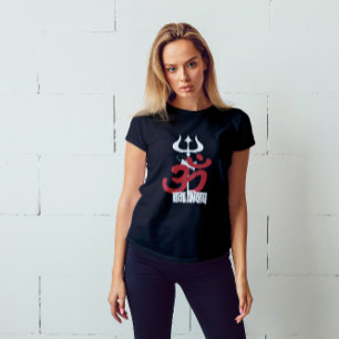 Hindu God Shiva Om Namah Shivay mit Trident OM T-Shirt