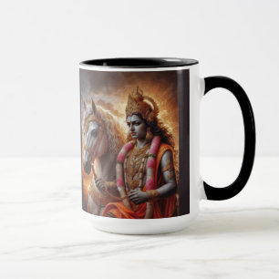 Hindu God with Horse - Tasse
