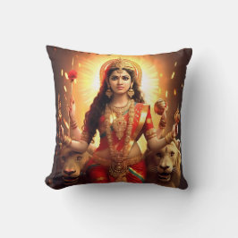Hindu Goddess Durga Beautiful Throw Kissen