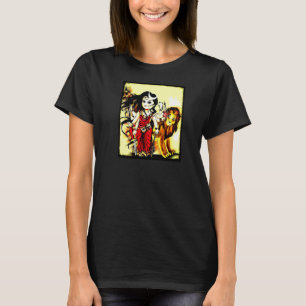Hindu Goddess Durga Jai Mata Di Innocent Durga Maa T-Shirt