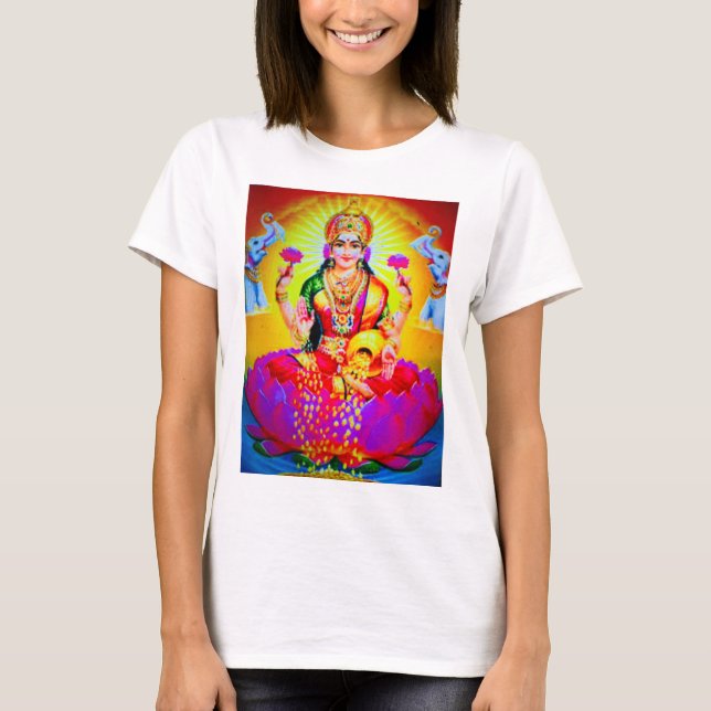Hindu Goddess Lakshmi T-Shirt (Vorderseite)