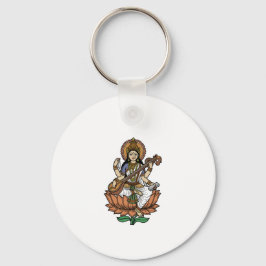 Hindu Goddess Saraswati Schlüsselanhänger