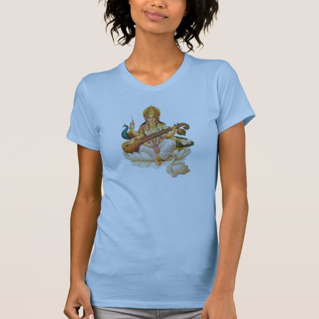 Hindu Goddess Saraswati, Tshirt (Vorderseite)