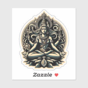 Hindu Goddess Shiva Aufkleber