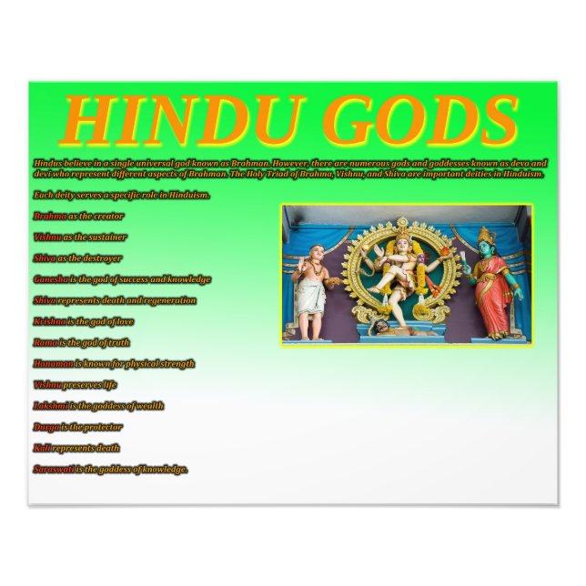 Hindu Gods Fotodruck (Vorne)