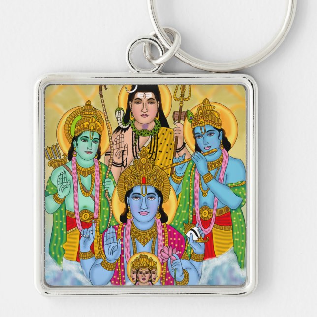 Hindu Gods Keychain Schlüsselanhänger (Vorne)