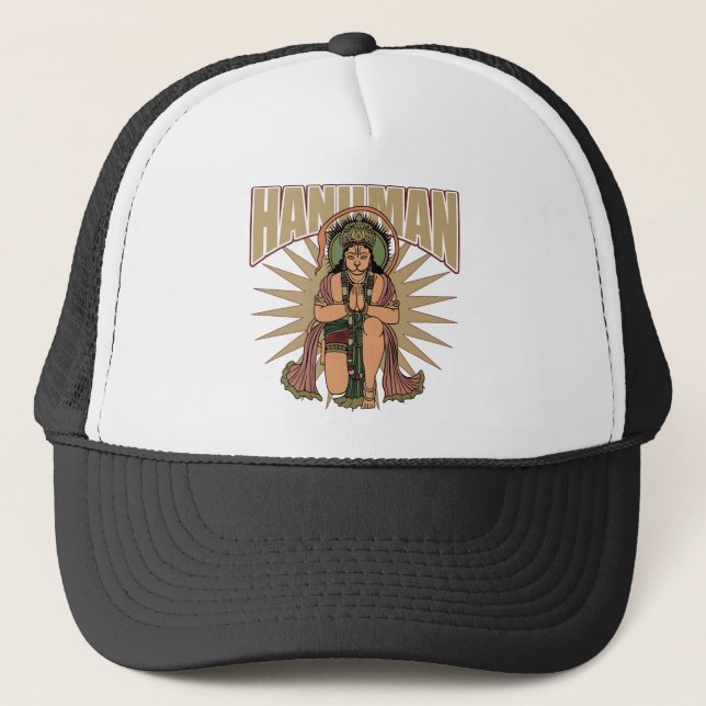 Hindu Hanuman Truckerkappe (Vorderseite)