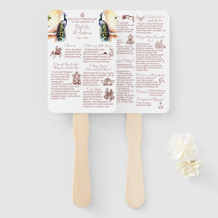 Hindu Heiratsrituale Pfau Jaipur Palast Fächer