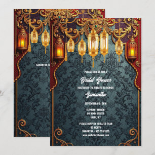 Hindu Hindi Traditionelle indische Laternen Einladung