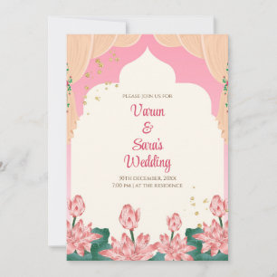 Hindu Hochzeitseinladungskarte Digitale indische H Einladung