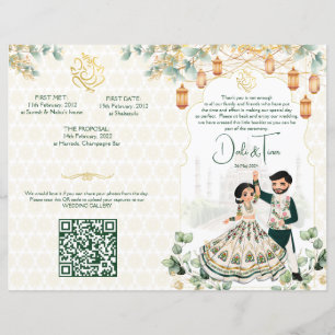 Hindu-Hochzeitsrituale Programm grünes Gold