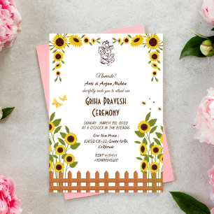 Hindu House Erwärmung Griha Pravesh Einladung