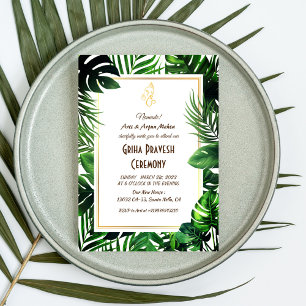 Hindu House Erwärmung Griha Pravesh Einladung