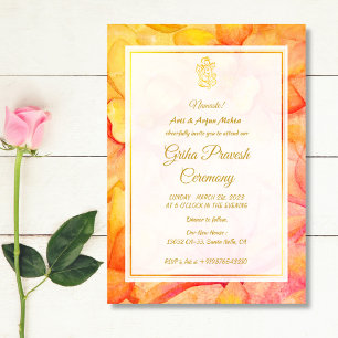 Hindu House Erwärmung Griha Pravesh Einladung