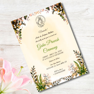 Hindu House Erwärmung Griha Pravesh Einladung