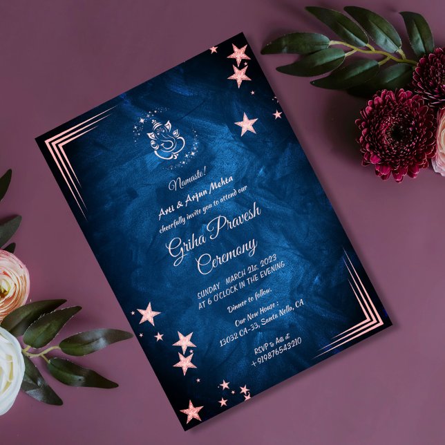 Hindu House Erwärmung Griha Pravesh Einladung (Von Creator hochgeladen)