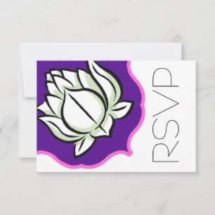 Hindu Lotus Blume UAWG RSVP Karte