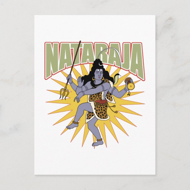 Hindu Nataraja Postkarte (Vorderseite)