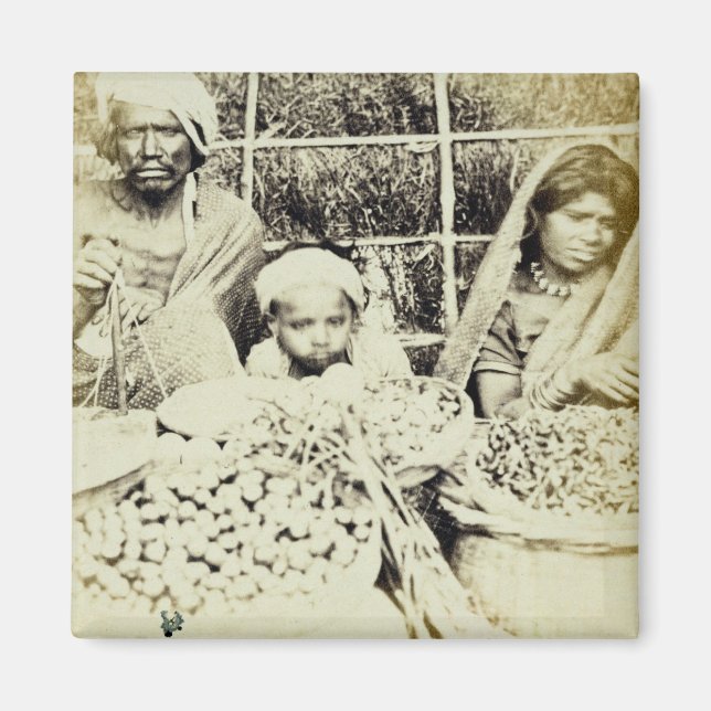 Hindu Obst- und Gemüseverkäufer in Madras, 19. Magnet (Vorne)