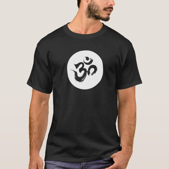 Hindu Om Aum Symbol Yoga   T-Shirt (Vorderseite)