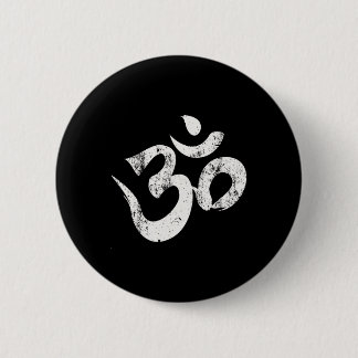 Hindu Om-Shirt Hinduismus T-Shirt Om Yoga T-Shirt Button