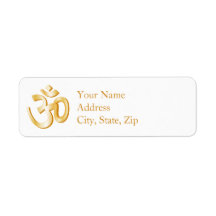 Hindu Om Symbol 2.25" x 0.75" Adressenkennzeichnun