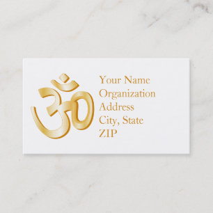 Hindu Om Symbol 3.5" x 2.0" Visitenkarte