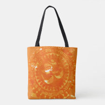 Hindu OM Vintage-Tasche mit Allover-Druck