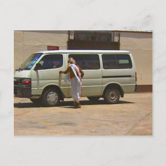 Hindu-Tempel, treffen Sie den Guru Postkarte